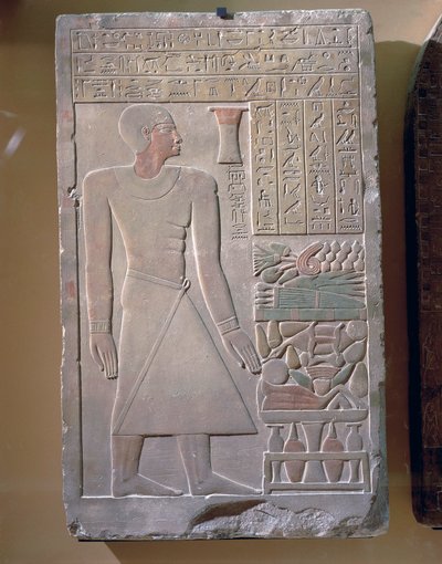 Stele av Senusret, sjefskasserer av Egyptian 12th Dynasty