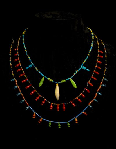 Perlekjeder, New Kingdom (fajanse) av Egyptian 18th Dynasty
