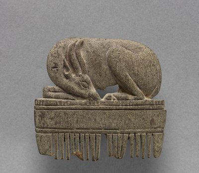 Kam med gaselle, ca. 1391-1353 f.Kr av Egyptian 18th Dynasty