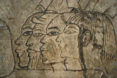 Egypt, Vest-Theben, Sheikh Adn el-Qurna. Ramos grav. Veggtegninger av Egyptian 18th Dynasty