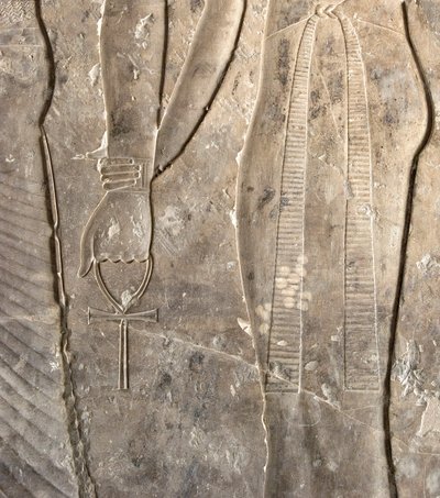 Egyptisk antikke: Ankh-hieroglyfer. Kheruefs grav (TT 192) (18. dynasti av Egyptian 18th Dynasty