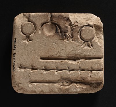 Kalksteinsform for støping av metallsmykker, Det nye kongeriket av Egyptian 18th Dynasty