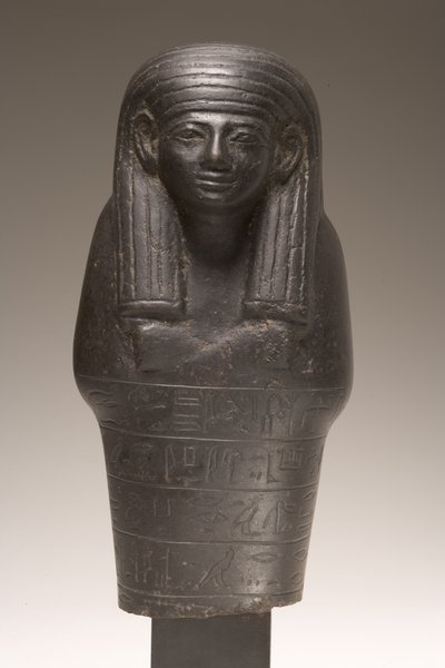 Shabti-figur for Amenemhat, New Kingdom (dioritt) av Egyptian 18th Dynasty
