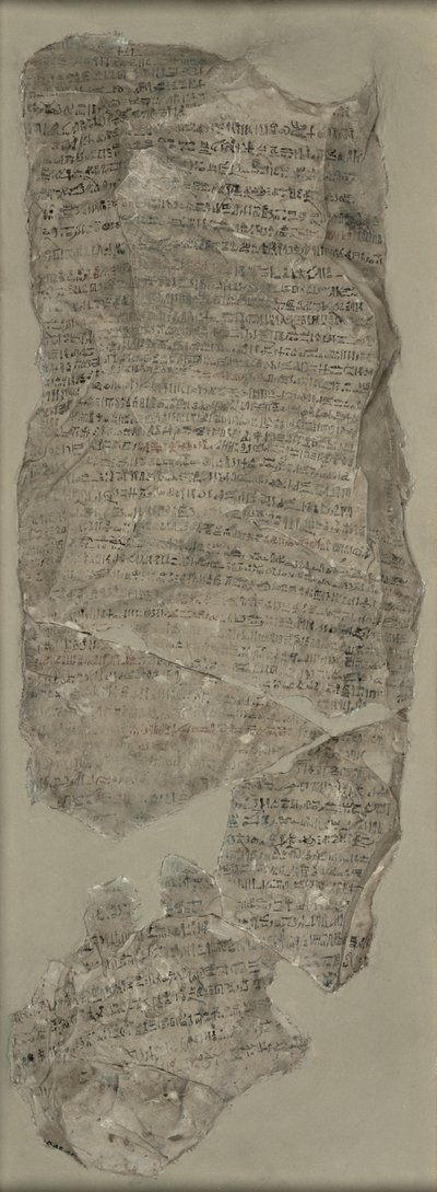 Sinuhe Ostracon, New Kingdom (kalkstein) av Egyptian 18th Dynasty