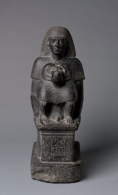 Statue av Minemheb, ca. 1391-1353 av Egyptian 18th Dynasty