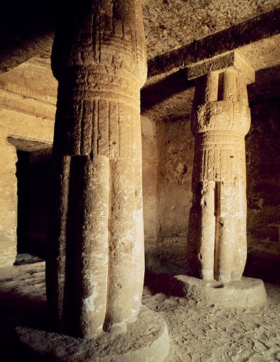Utsikt over gravkapellet i Meryre, New Kingdom av Egyptian 18th Dynasty
