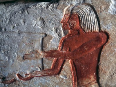 Relieff som viser bærere, Leteyas grav, Saqqara, Egypt, egyptisk sivilisasjon, New Kingdom, Dynasty XIX av Egyptian 19th Dynasty