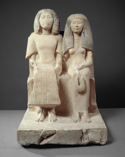 Yuny and His Wife Renenutet, ca. 1280 f.Kr. (malt kalkstein) av Egyptian 19th Dynasty