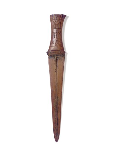 Dagger, New Kingdom, ca. 1156–51 f.Kr. (tre og bronse) av Egyptian 20th Dynasty