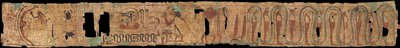 Gamle egyptiske begravelsestekster - Det gamle Egypt - 1069-945 f.Kr. - Papyrus - 10x100 - Szepmuveszeti Muzeum, Budapest av Egyptian 21st Dynasty