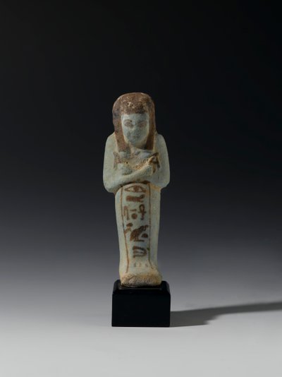 Shabti fra Akhesenmut, muligens fra Deir el-Bahri, New Kingdom (fajanse) av Egyptian 21st Dynasty