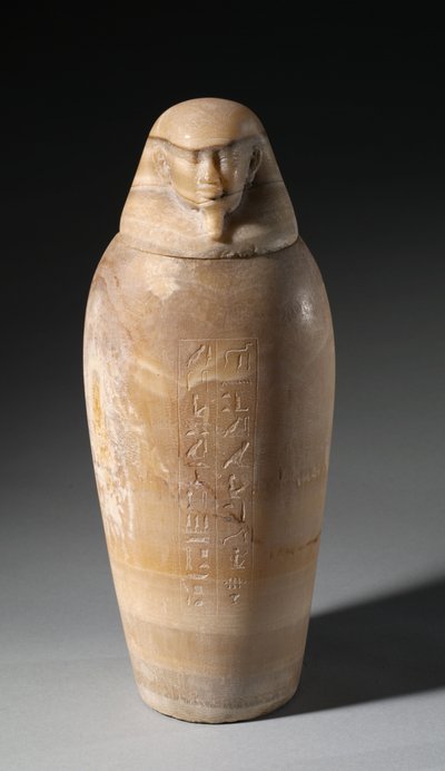 Baldakinkrukke med mannshode, 664-525 f.Kr av Egyptian 26th Dynasty