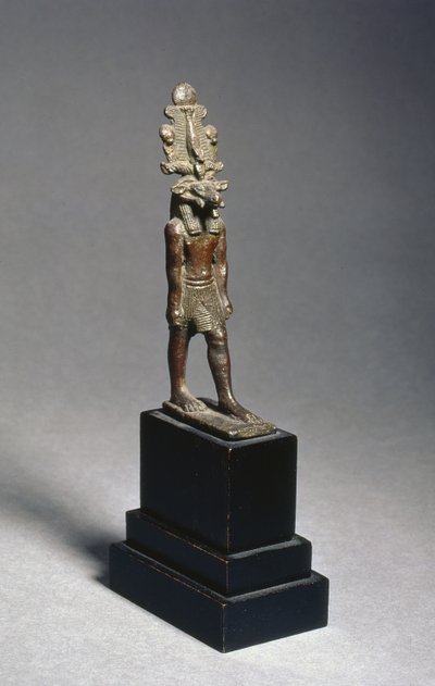 Figur av Harsaphes, en værerhodet guddom, sen periode, ca. 600 f.Kr. (bronse) av Egyptian 26th Dynasty