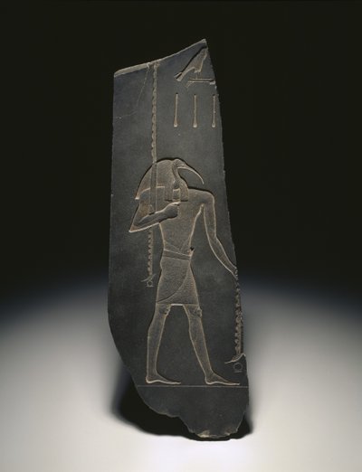 Thoth, lærdommens gud og skytshelgen for de skriftlærde, 663-525 f.Kr. (skifer) av Egyptian 26th Dynasty