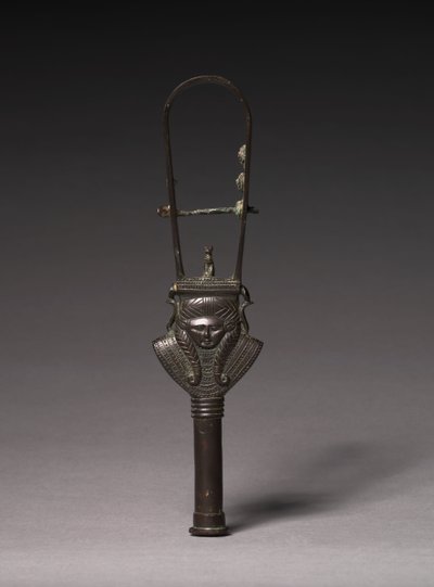 Buet Sistrum, 380-343 f.Kr av Egyptian 30th Dynasty