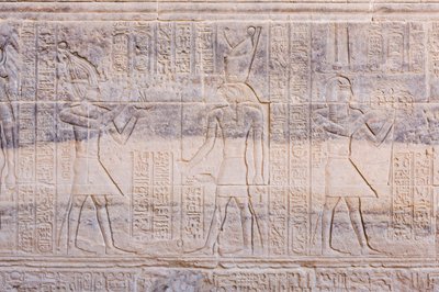 Relieffer ved Philae-tempelet, Aswan, Egypt av Egyptian 30th Dynasty