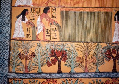 En høstscene (veggmaleri av Egyptian Egyptian