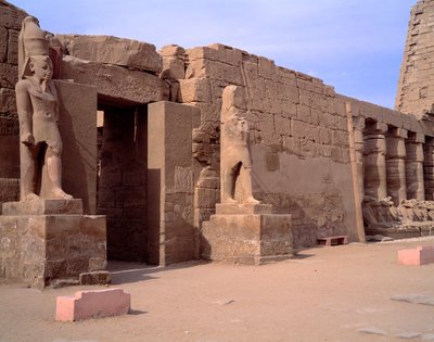 Egyptisk antikvitet: utsikt over Karnak-tempelet. Egypt av Egyptian Egyptian