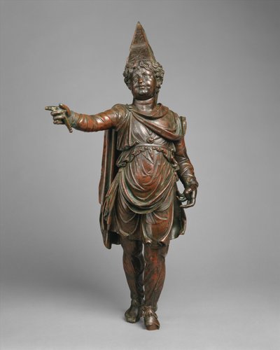 Bronsestatuett av en gutt i østlig kjole, midten av slutten av 1. århundre f.Kr. (bronse) av Egyptian Ptolemaic Period