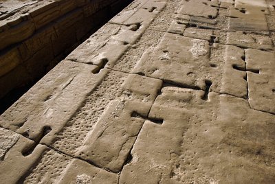 Egyptisk antikvitet: detalj av taket, Hathor-tempelet, Denderah, Egypt av Egyptian Ptolemaic Period