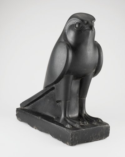 Statue av guden Horus som en falk, ptolemaisk periode av Egyptian Ptolemaic Period