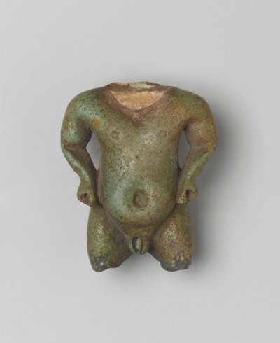 Fragmentær amulett av Pataikos, 1539–30 f.Kr. (fajanse) av Egyptian School