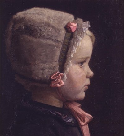 Kunstnerens datter som liten jente av Einar Hein
