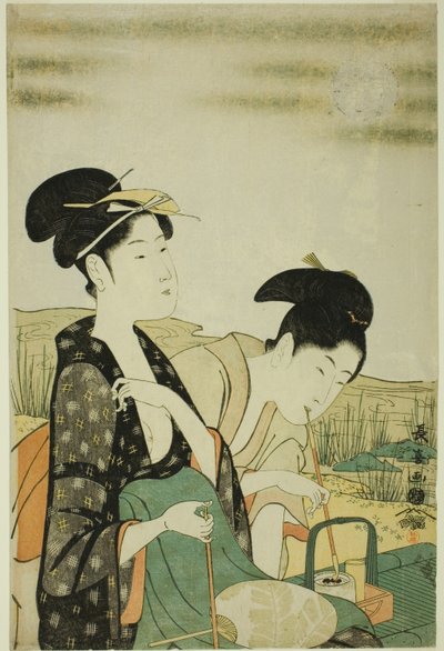 Månevisning av Eishōsai Chōki