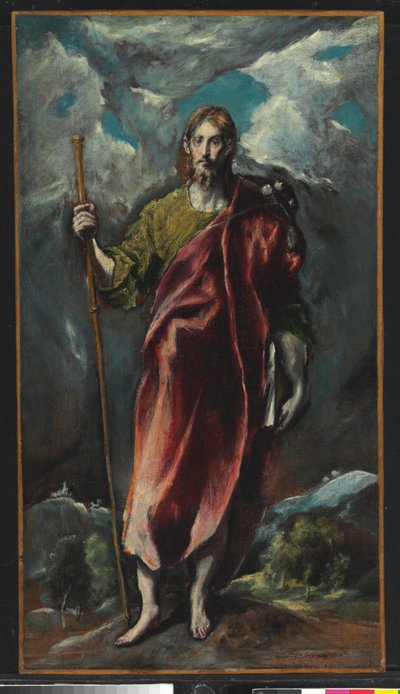 Saint James the Greater (olje på lerret) av El Greco