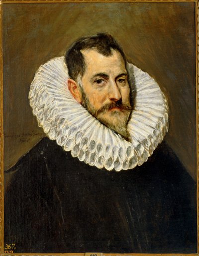 Portrett av en kavaler (maleri på lerret) av El (1541-1614) Greco