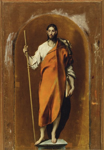 Sankt Jakob, apostel og pilegrim (maleri på lerret) av El (1541-1614) Greco