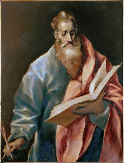 Saint Simon, apostel (maleri på lerret) av El (1541-1614) Greco