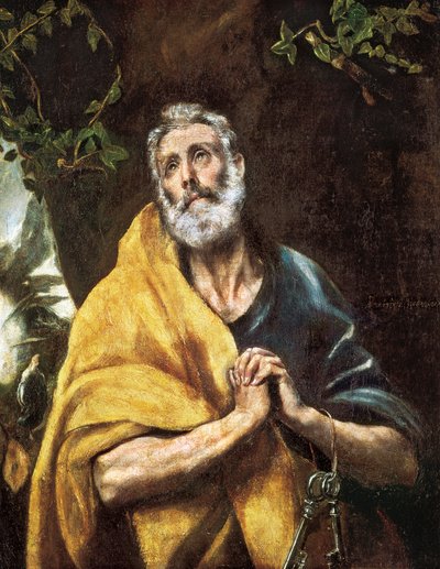 "The Tears of Saint Peter", ca. 1594-1604 (olje på lerret) av El Greco