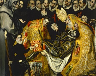Das Begräbnis des Grafen von Orgaz von El (1541-1614) Greco