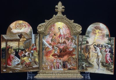 Bærbart alter (tempera på tre) av El Greco