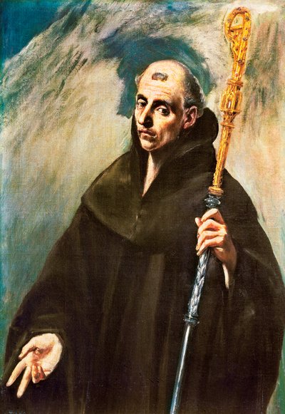 Portrett av Saint Benedict of Nursia av El Greco