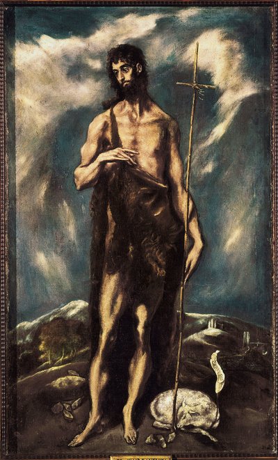 Døperen Johannes, ca. 1600-05 (olje på lerret) av El Greco