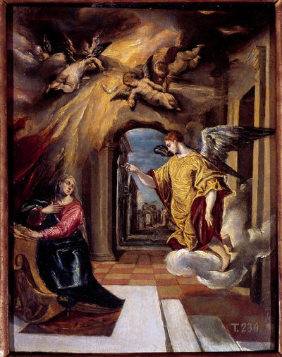 Bebudelsesmaleriet av Domenikos Theotokopoulos Dit El Greco (1540-1614) av El Greco