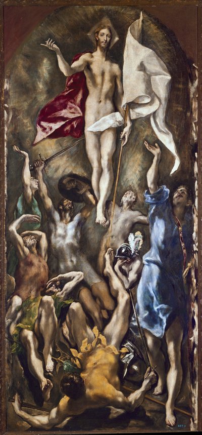Kristi oppstandelse (olje på lerret av El Greco