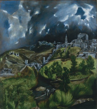 Utsikt over Toledo, ca. 1597-99 (olje på lerret) av El Greco