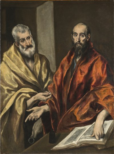 St Peter og St Paul, ca. 1605-8 av El Greco