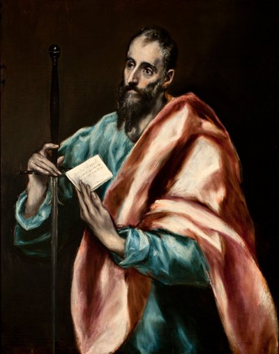 Spansk: San Pablo Apóstol Apostelen Sankt Paulus av El Greco