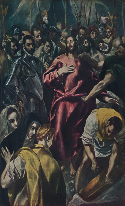 Espolio Entkleidung Christi., Disrobing of Christ, c1577-1579, 1938 av El Greco