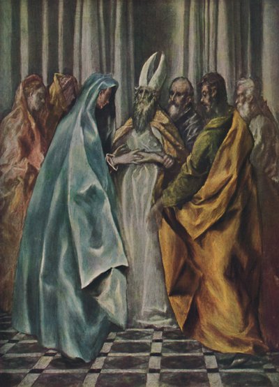 Mariae Verlobnis, Jomfruens forlovelse, c1600-1614, 1938 av El Greco