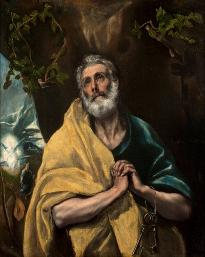 Tårene til Sankt Peter eller Sankt Peter i tårer av El Greco