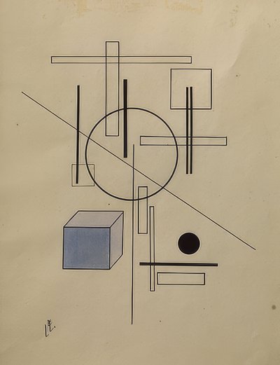 Komposisjon. 1920 av Eliezer Markowich Lissitzky