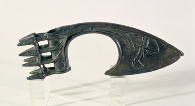 Økseblad som viser en bueskytter, muligens fra Lorestan, Iran, sent 2. eller tidlig 1. årtusen f.Kr. (bronse) av Elamite