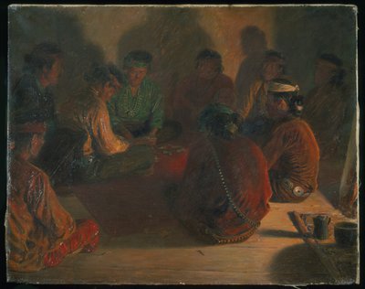 Navajo kortspillere av Elbridge Ayer Burbank