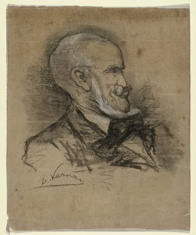 Karikaturportrett av maleren Johannes Bosboom (1817-1891) av Elchanon Verveer