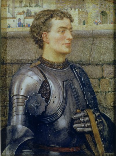 En Ridder i rustning av Eleanor Fortescue Brickdale